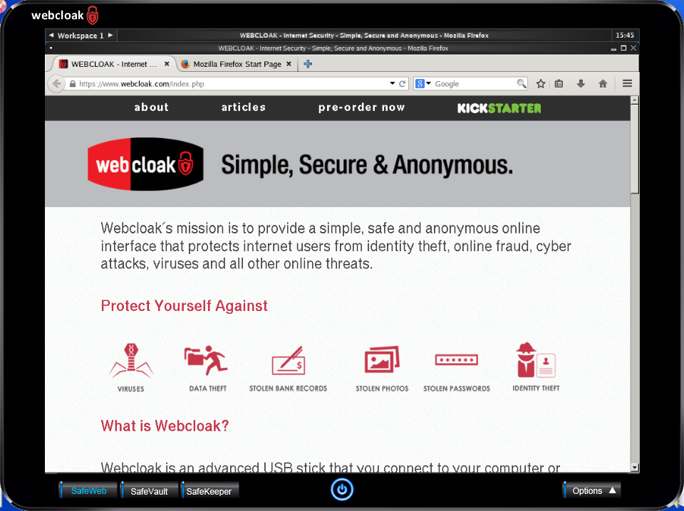 Webcloak SafeWeb